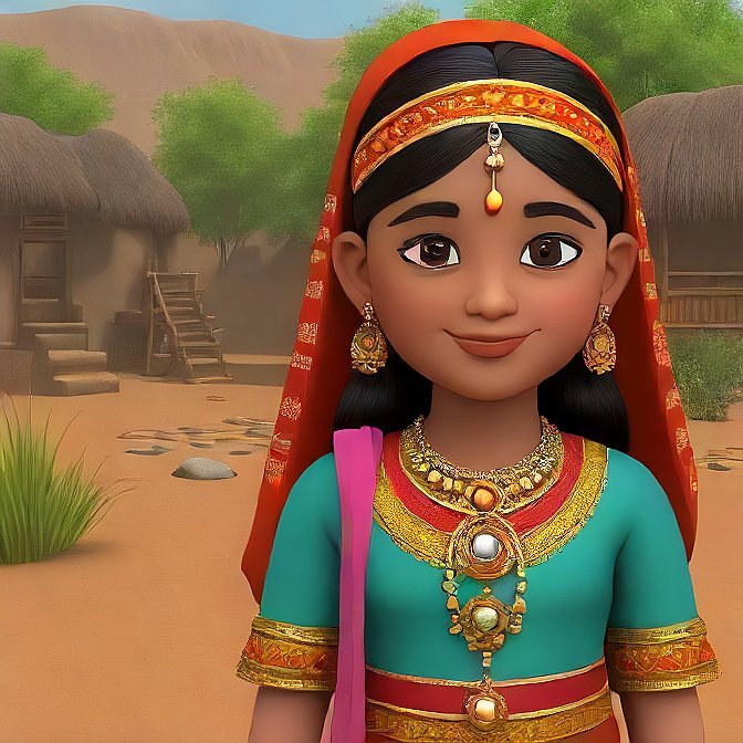 3D cartoon character art